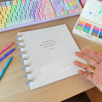 Set de 2 couvertures transparentes rigides (avant + arrière)