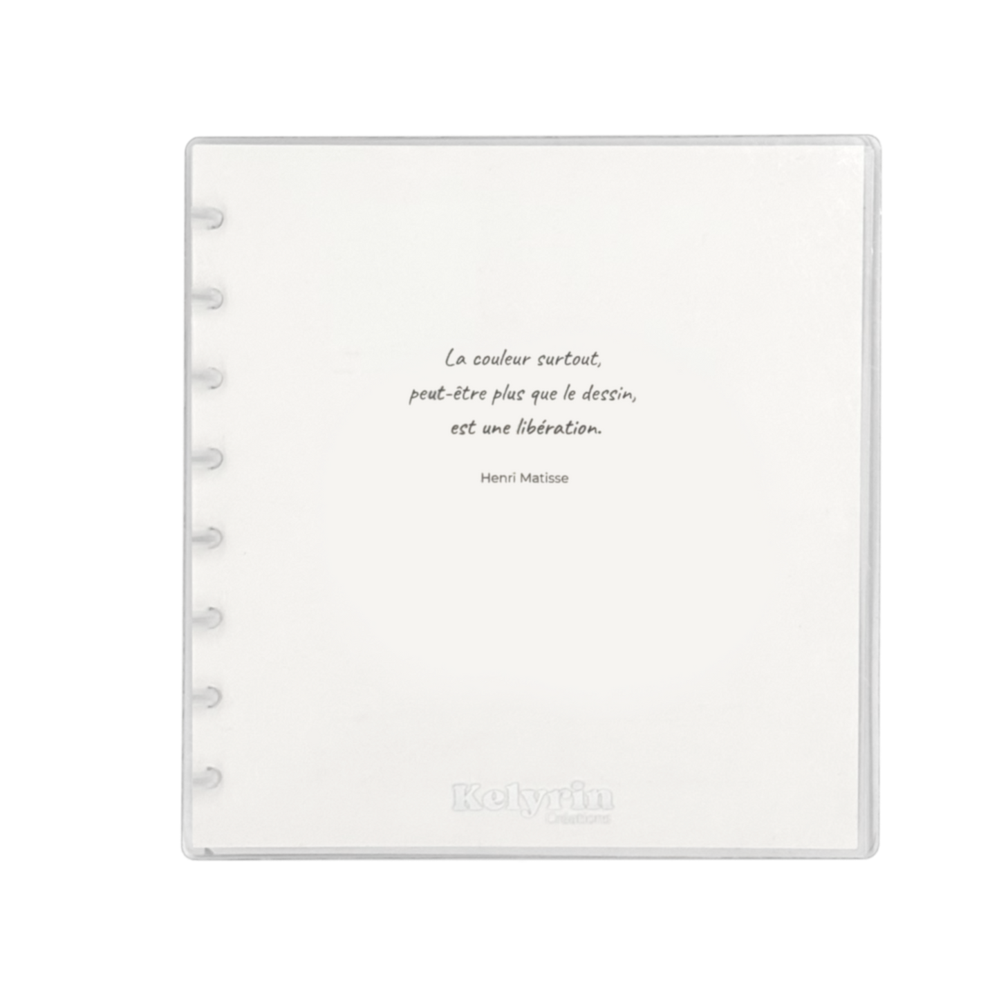 Set de 2 couvertures transparentes rigides (avant + arrière)