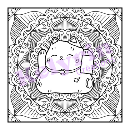 Page de coloriage - Maneki Colo