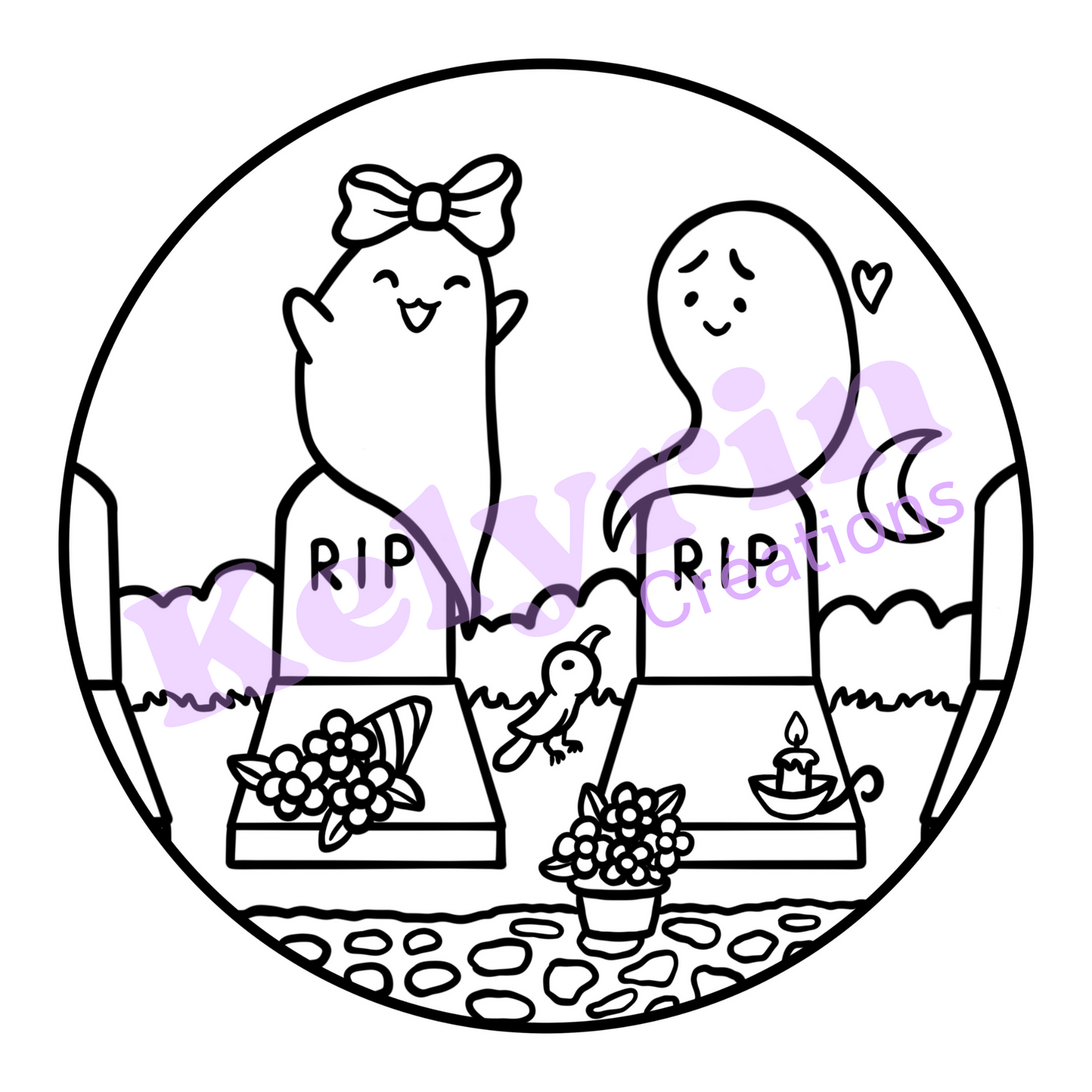 Page de coloriage - L'amour après la vie