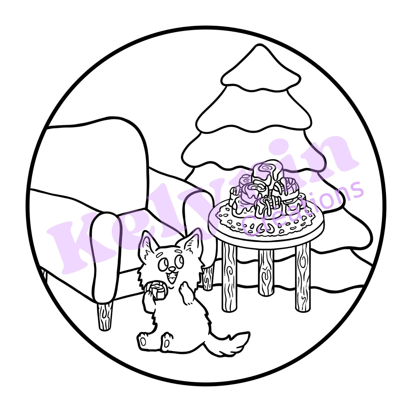 Page de coloriage - Le chapardeur de douceurs