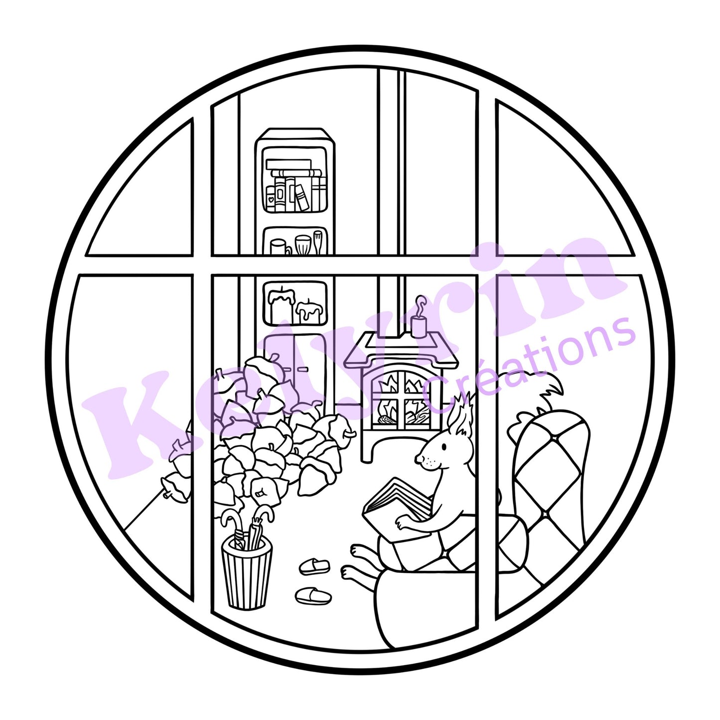 Page de coloriage - Paré pour l'hiver