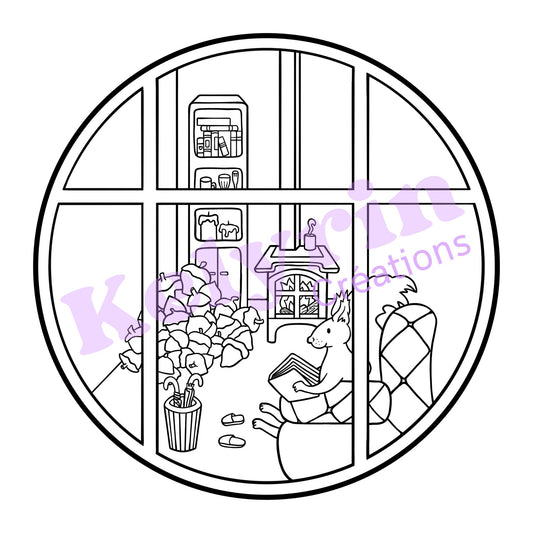 Page de coloriage - Paré pour l'hiver