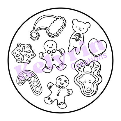 Page de coloriage - Bredele festifs