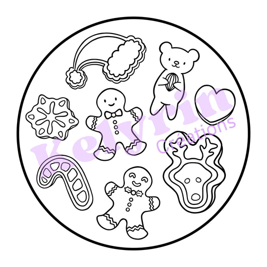 Page de coloriage - Bredele festifs