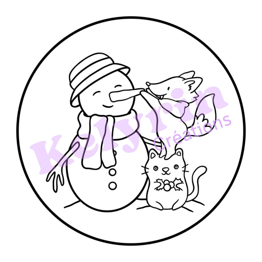 Page de coloriage - La touche finale