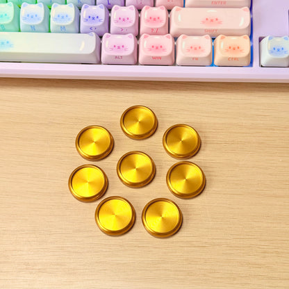 Set de 8 disques en métal - dorés