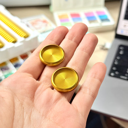 Set de 8 disques en métal - dorés