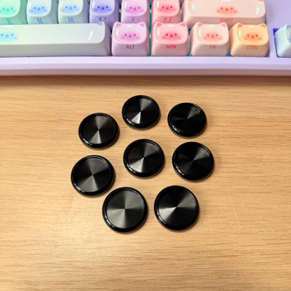 Set de 8 disques en métal - noirs