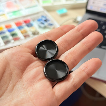 Set de 8 disques en métal - noirs