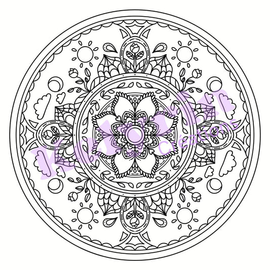 Page de coloriage - De verre et d'épines