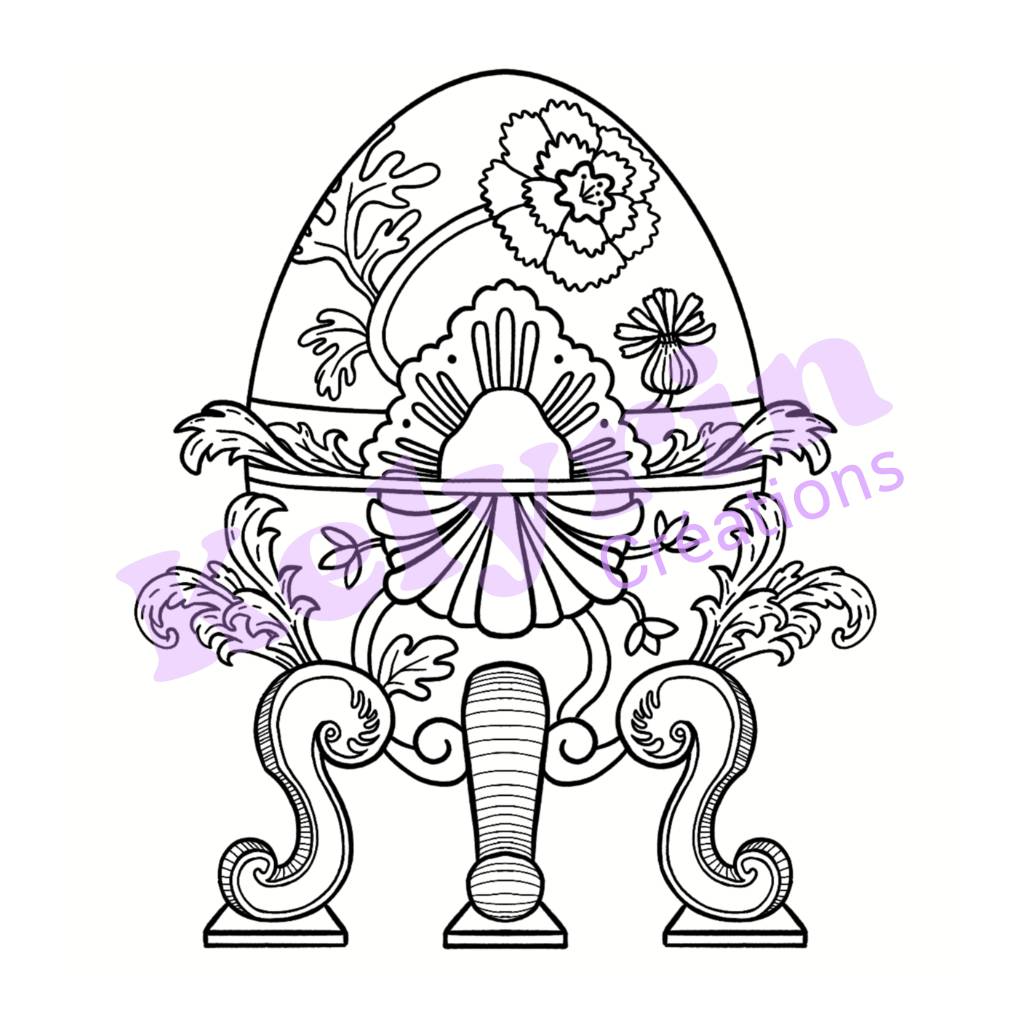 Page de coloriage - Oeuf Fabuleux Soleil