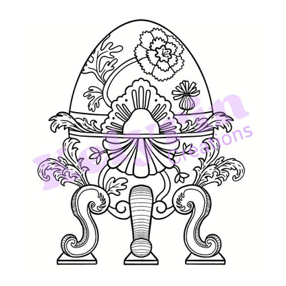 Page de coloriage - Oeuf Fabuleux Soleil