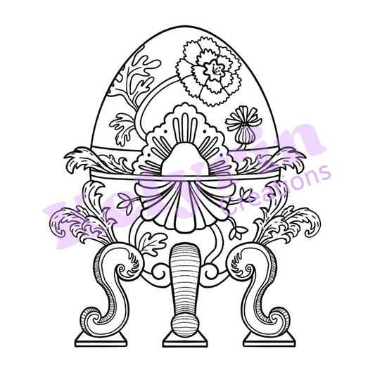 Page de coloriage - Oeuf Fabuleux Soleil